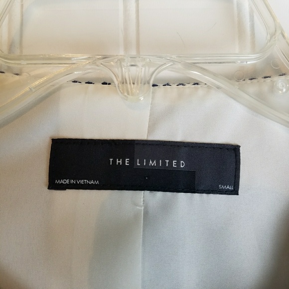 The LIMITED Blue & White Embroidered Blazer - Picture 3 of 6